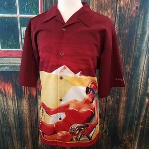 ROLLING STONES SUN BATHER BOWLING LOUNGE SHIRT